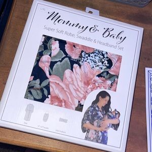 Mommy & Baby matching robe and swaddle